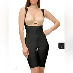 Isavela Glute Lifting Mid-Thigh Shapewear Bodysuit High Back 3X